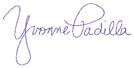 Signed, Yvonne Padilla